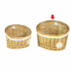 Cesta Pensile Con Pizzo E Decorazione